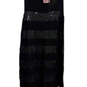 O55 Juicy Couture Black Sequin Mini Dress